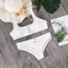 Button Front Knotted Bikini 30
