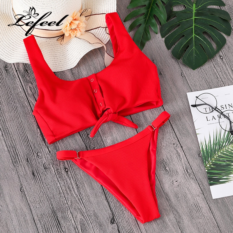 Button-Front-Knotted-Bikini-5