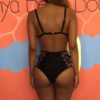 High Waisted Cage Bikini Black Back